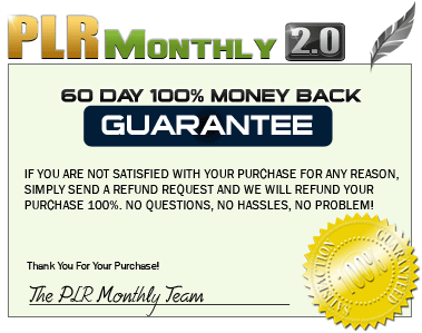 PLR Private Label Rights Monthly